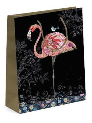 BUG ART Dárková taška L - PINK FLAMINGO plameňák