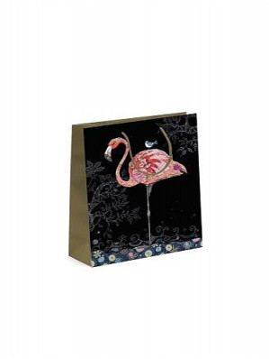 BUG ART Dárková taška S - PINK FLAMINGO plameňák