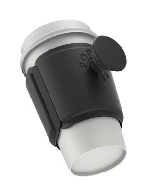 PopSockets PopThirst, držák na hrnek, s integrovaným PopGrip Gen. 2, černý