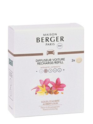 Maison Berger CAR - SOLEIL D'AMBRE, keramická náplň 2 ks