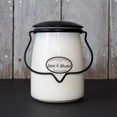 Vonná svíčka Milkhouse Candle LINEN & ASHWOOD velká 624 g