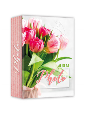 Fotoalbum 13x19/100 černé listy ZEP CARTA - TULIPÁNY