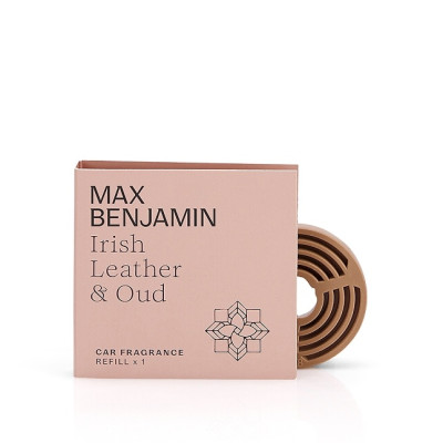 Max Benjamin Náplň vůně do auta IRISH LEATHER & OUD, 1 ks