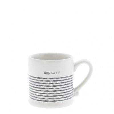 Bastion Collections Hrneček espresso LITTLE LOVE, stripes, 70 ml