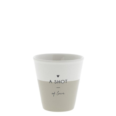 Bastion Collections Kelímek ESPRESSO - A SHOT OF LOVE in black/titane