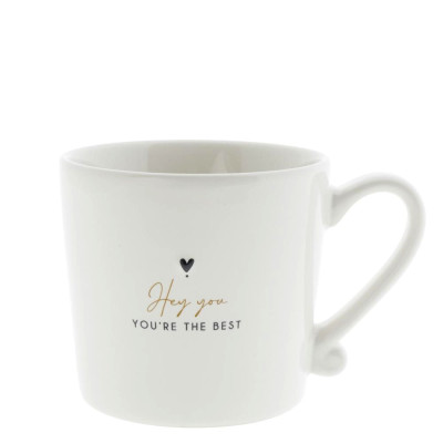 Bastion Collections Hrneček HEY YOU in black/caramel, 200ml