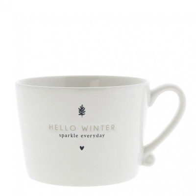 Bastion Collections Hrnek HELLO WINTER in black, 300 ml