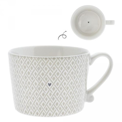 Bastion Collections Hrnek LITTLE CHECK in titane, 300 ml