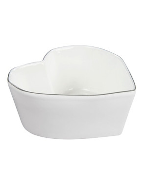 Bastion Collections Miska SRDCE in gray 16x16x7cm (LI/BOWL HE 002 GR)