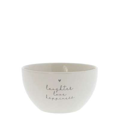 Bastion Collections Miska LAUGHTER LOVE HAPPINESS, in grey