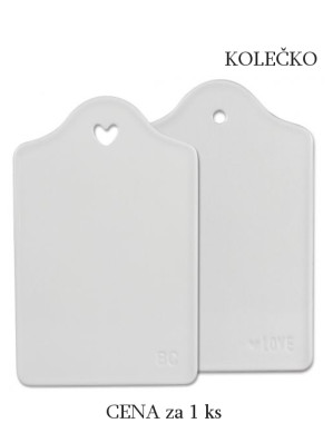 Bastion Collections KERAMICKÉ PRKÉNKO - KOLEČKO 25x16,5x1cm (LI/TRAY 001 WH)
