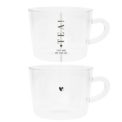 Bastion Collections 2x Skleněný hrnek - You are me, 2x 300 ml