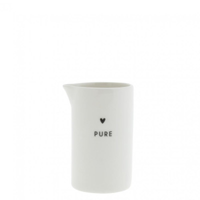 Bastion Collections Konvička JUG XS, white heart in black, 100ml