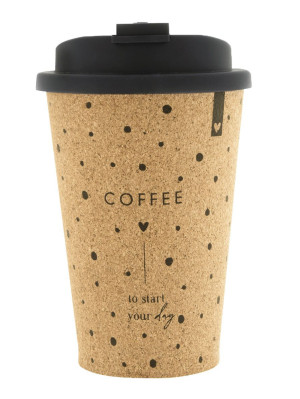 Bastion Collections Hrnek Coffee ToGo COFFEE to start your day, 9x14,5cm