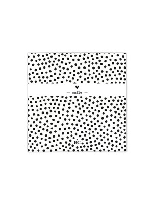 Bastion Collections Papírové ubrousky DOTS SMILE, 12,5x12,5cm