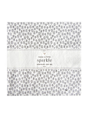 Bastion Collections Papírové ubrousky TREE/SPARKLE, 16,5x16,5, 20 ks