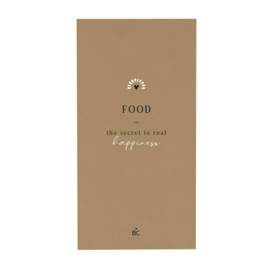 Bastion Collections Papírové ubrousky FOOD HAPPINESS, 10x20cm