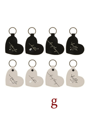 Bastion Collections Klíčenka Heart BIG HUG in nature, 7,5x6,5cm