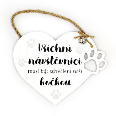 Nekupto Cedulka NPD - Všichni návštěvníci musí být schváleni naší kočkou.