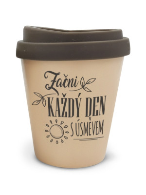 Nekupto KafeTearie - Hrnek TO GO - ZAČNI KAŽDÝ DEN ..., 300 ml
