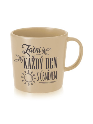 Nekupto KafeTearie - ZAČNI KAŽDÝ DEN, hrnek světlý, 300 ml