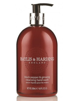 Baylis & Harding tekuté mýdlo na ruce - ČERNÝ PEPŘ A ŽENŠEN, 500 ml