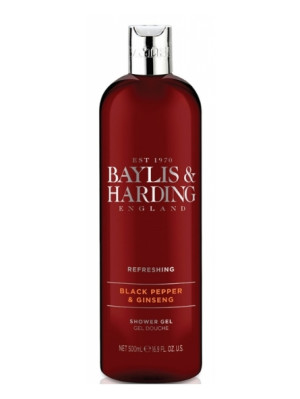Baylis&Harding Sprchový gel - Černý pepř & ženšen, 500 ml