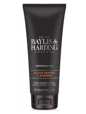 Baylis&Harding Sprchový gel 2v1 - Černý pepř & ženšen, 250 ml
