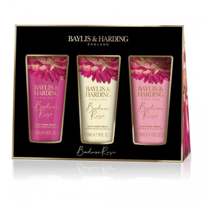 Baylis&Harding Boudoire Rose, sada péče o ruce, 3x 50ml