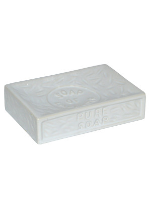 Mhome MÝDLENKA - PURE SOAP - BÍLÁ, keramika