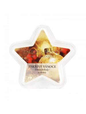 HEART&HOME vonný vosk hvězda 26g, JISKŘIVÉ VÁNOCE