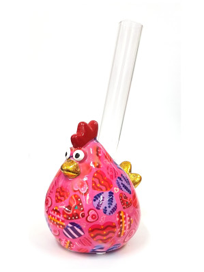 Pomme pidou Váza MATILDA růžová se srdíčky