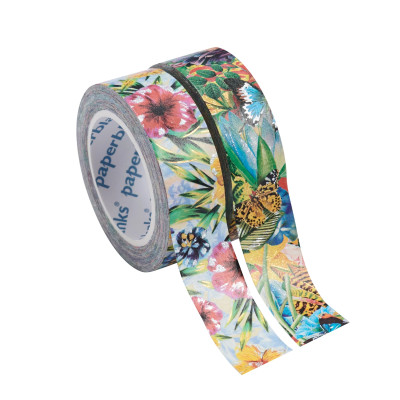 Paperblanks Washi pásky - OLA & TROPICAL GARDEN, 2x 10m