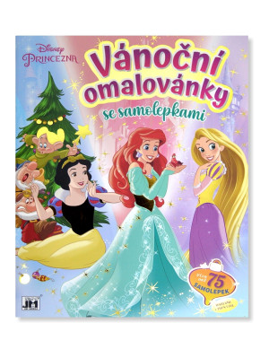 JiriModels VÁNOČNÍ OMALOVÁNKY se samolepkami - PRINCEZNY
