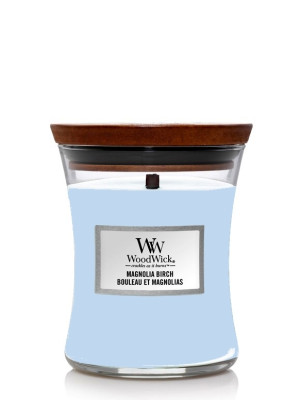Vonná svíčka WoodWick MAGNOLIA BIRCH, střední 275 g
