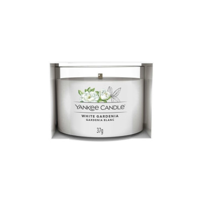 Yankee Candle Votivní svíčka ve skle WHITE GARDENIA, 1x 37 g