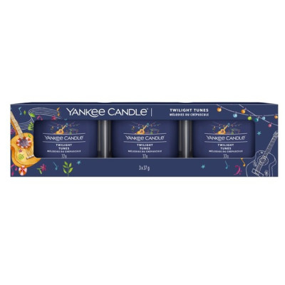 Yankee Candle 3x votivní svíčka ve skle TWILIGHT TUNES