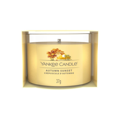 Yankee Candle AUTUMN SUNSET, votivní svíčka ve skle 37 g