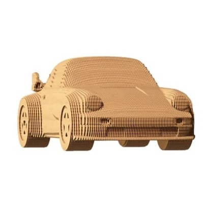 detail Cartonic 3D PUZZLE - PORSCHE 911, 119 dílků, LEVEL3