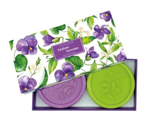 Esprit Provence Dárková sada mýdel 2x 100g (Fialka, Verbena)