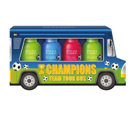 Baylis&Harding FOOTBALL, dárková sada autobus, 4dílná