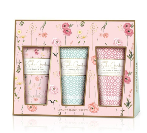 Baylis&Harding Rose, Poppy & Vanilla Sada péče o ruce, 3x 50ml