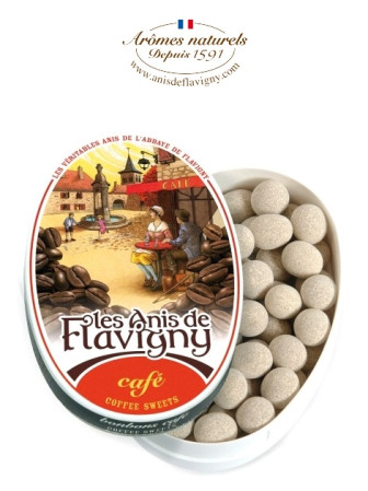 detail Les ANIS de Flavigny Bonbónky ORIGINAL ANIS® 50g Káva
