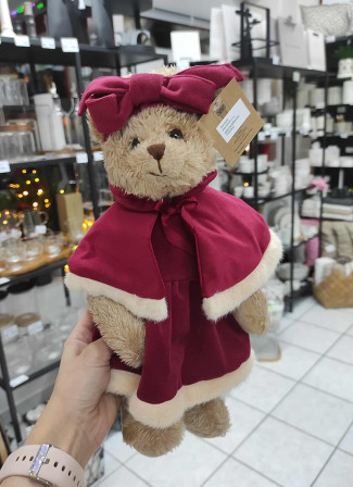 detail Medvídci La Galleria - Vánoční pár medvídků 30cm