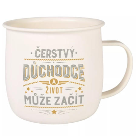 detail Albi Outdoorový hrnek - Čerstvý důchodce