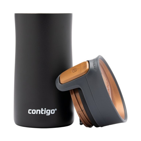 detail Contigo Termohrnek Pinnacle s bronzovým tlačítkem 300ml, Matte Black