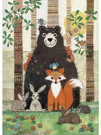 detail Luxusní přání A043 BUG ART - BEAR AND FRIENDS