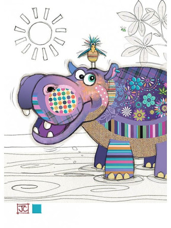 detail Luxusní přání G041 BUG ART - HOLLY HIPPO