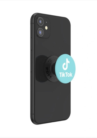 detail PopSockets PopGrip Gen.2, TikTok Blue, modrý