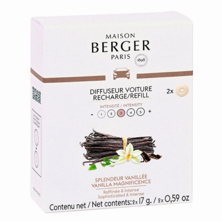 detail Maison Berger Náplň vůně do auta VANILLA MAGNIFICENCE, 2ks